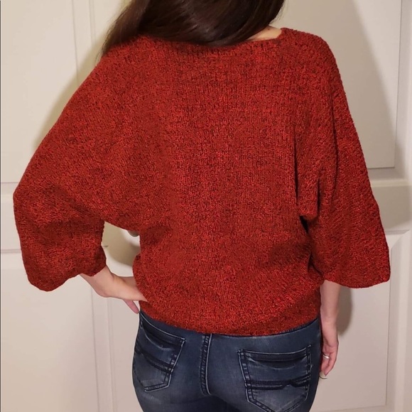 ❤️ David Brett Red Sweater - Picture 3 of 8